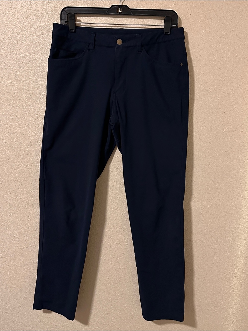 Lululemon ABC Warpstreme Mens Blue Pants Size 30 waist, 31 inseam stretchy